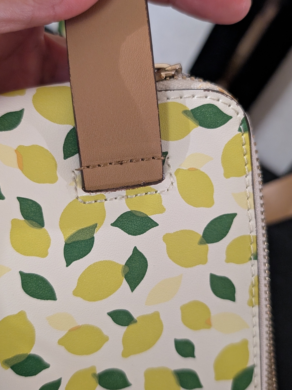Kate Spade Lemon Print Leather Belt Bag Waist Bag S/M + Beauty Extras - Picture 8 of 14